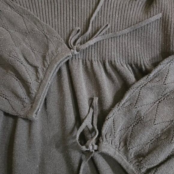 DKNY Jeans Black Long Sleeve Sweater Dress Size M - Picture 4 of 11